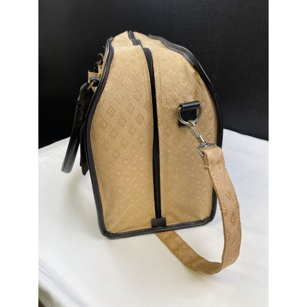 Joy Mangano Women's Tan/Black Carry on Bag/Small Luggage SKU 3747 - Picture 4 of 16